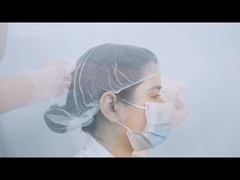 Черная/белая медицинская устранимая головная крышка/устранимая крышка сетей/нейлона волос материальная