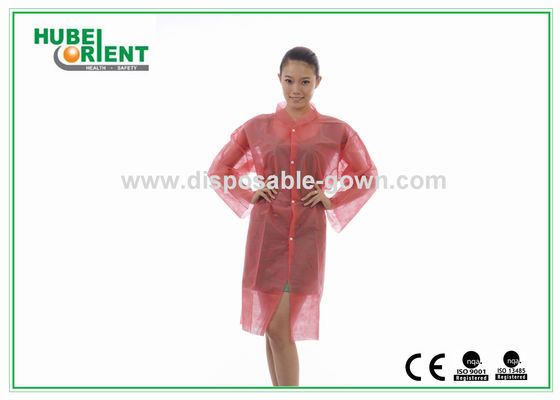 PP Disposable Lab Coats/Custom Disposable Lab coat Protective With Snap For prevent pollution