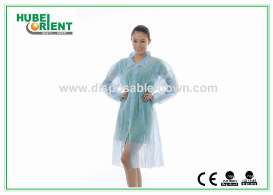 PP Disposable Lab Coats/Custom Disposable Lab coat Protective With Snap For prevent pollution