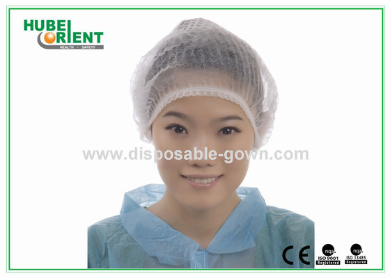 Disposable Head Cap Surgical Mob Cap for Hospital / Health Center