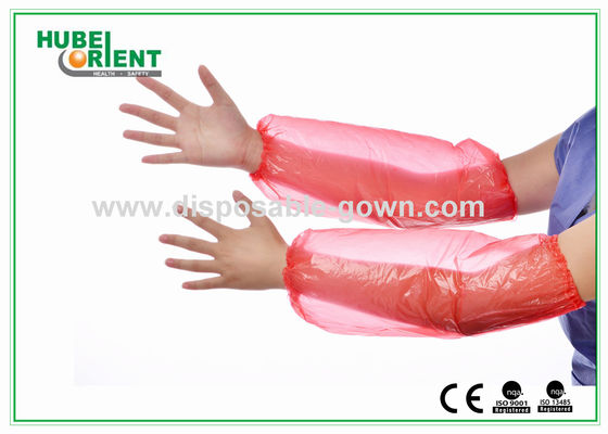 16''/18'' Colorful Plastic Disposable Arm Sleeves For Hospital And Home Use