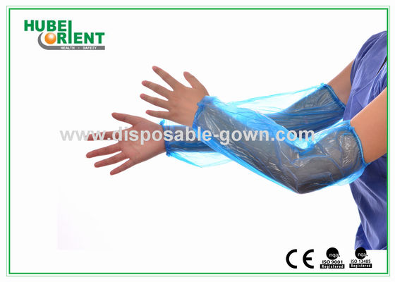 Colored PE Disposable Arm Sleeves/Waterproof Plastic Oversleeves For Food Processing