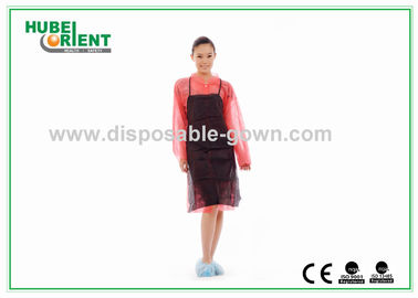 Black Soft Non-Woven Disposable Use Aprons For Adults Bibs Or in kitchen to prevent oil