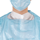 Disposable Medical Plastic Gown With Thumb Loop , Adult CPE Gown For Clinic
