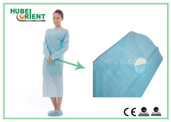 CE Standard CPE Disposable Protective Gowns / Blue CPE Surgical Gown For Hosptal use