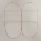 PP Nonwoven Opened Slippers With Pink Thread Sewing Disposable Salon Products