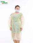 Nonwoven Insolation Gown Disposable Elastic Wrist Isolation Gown For Hospital