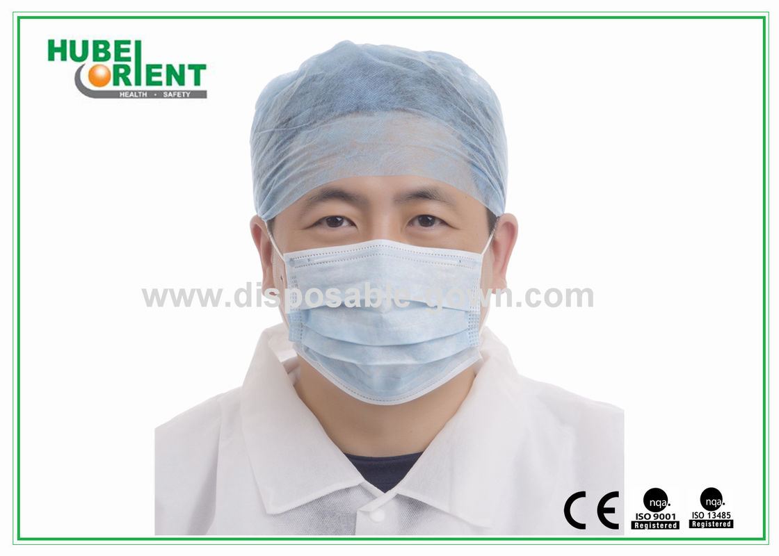 Disposable Medical SMS Anti-Bacterial Waterproof Doctor Cap With Back Elastic Comfortable Non-Woven Head Cap