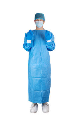 FDA Standard 510(K) AAMI PB70 Level-3 Blue Disposable Surgical Gown