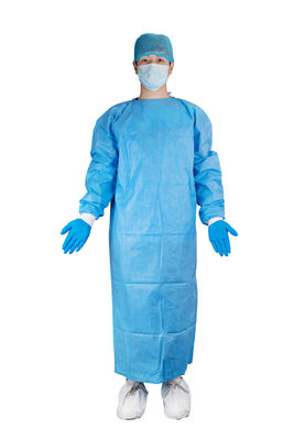 FDA Standard 510(K) AAMI PB70 Level-3 Blue Disposable Surgical Gown