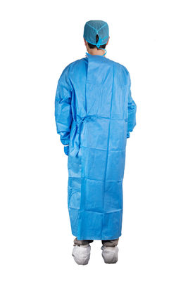 FDA Standard 510(K) AAMI PB70 Level-3 Blue Disposable Surgical Gown