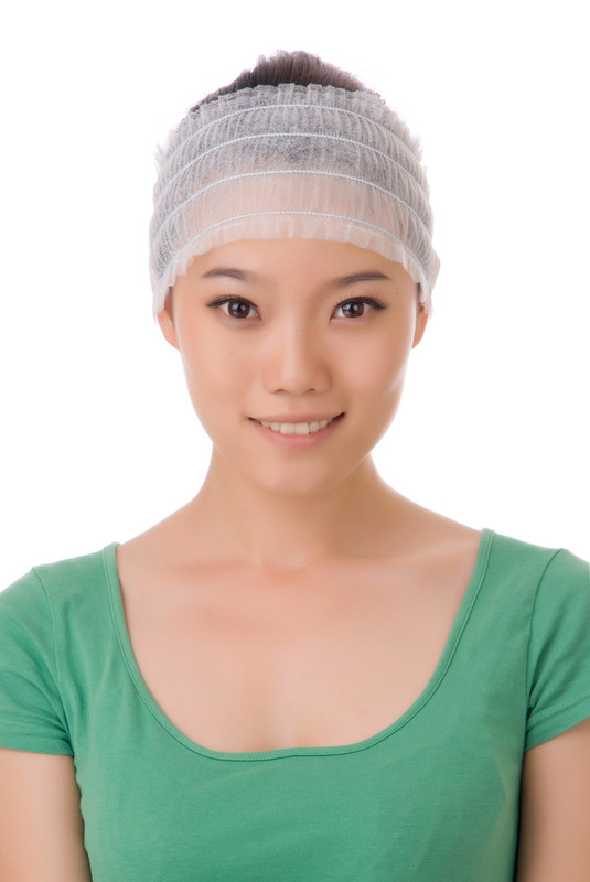 Free Size Disposable Soft Nonwoven Polypropylene Hairband With Elastic Around